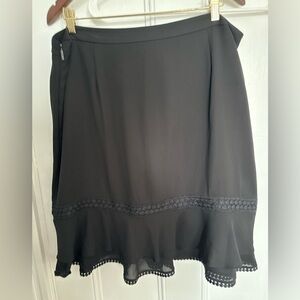 Karl Lagerfeld black ruffles skirt Size XL